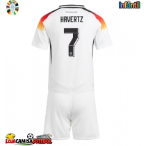 Camisa de Futebol Alemanha Kai Havertz #7 Equipamento Principal Infantil Europeu 2024 Manga Curta (+ Calças curtas)